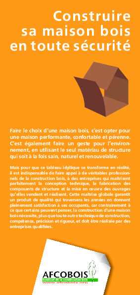 Construire sa maison en bois – Afcobois Construire sa maison en bois – Afcobois
